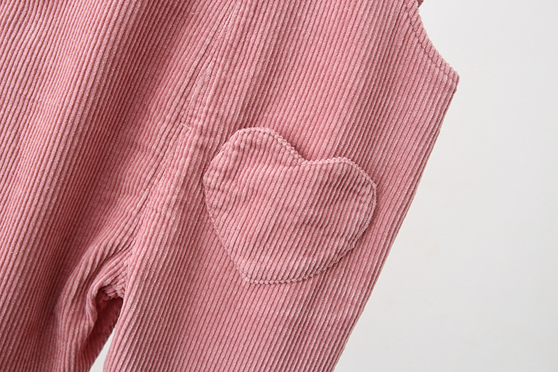 Baby Toddler Heart Fleecing Overalls