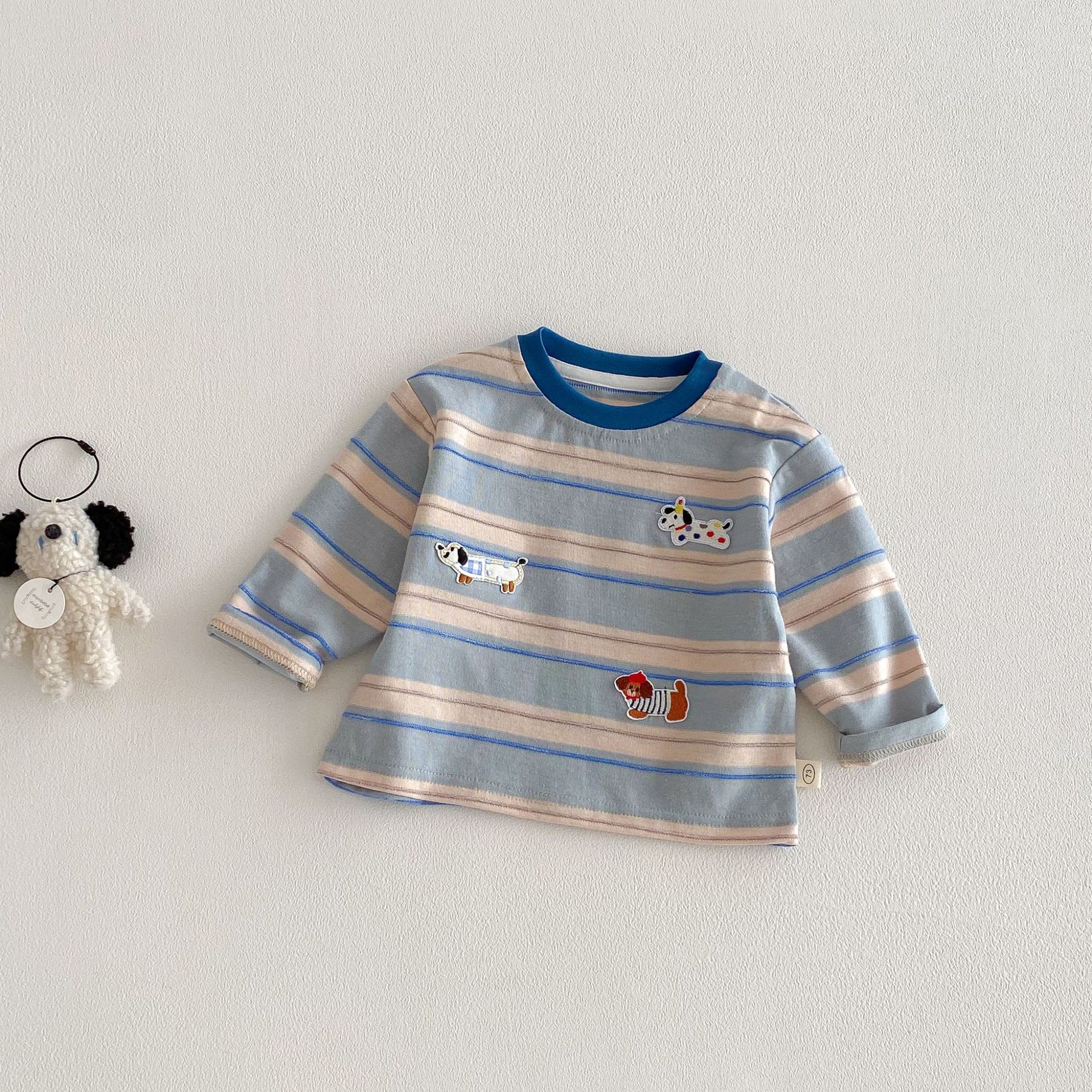 Baby Toddler Puppy Striped T-shirt