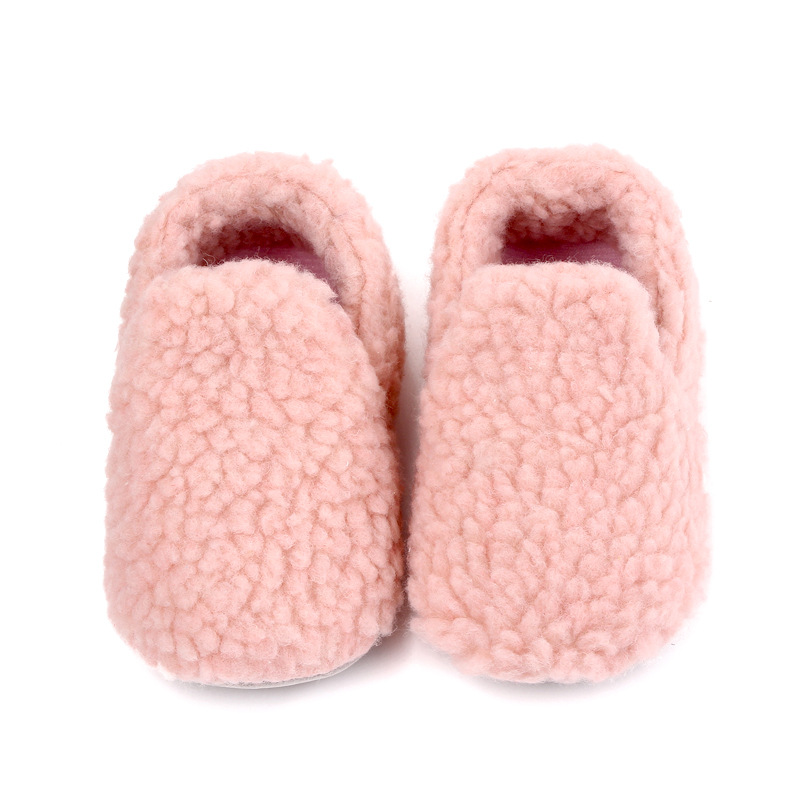 Baby Fleece Warm Solid Color Shoes
