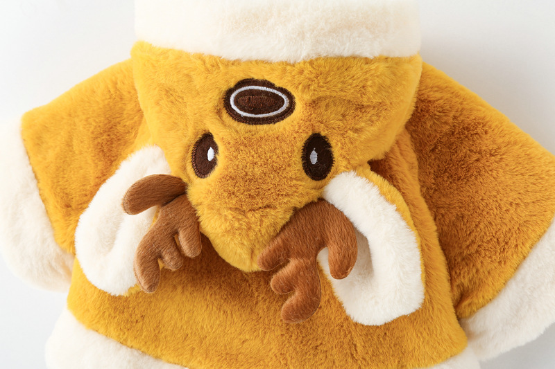 Baby Reindeer Fleece Hooded Warm Cape