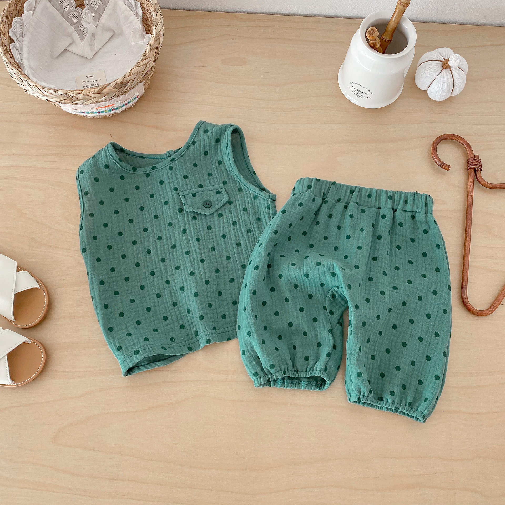 Toddler Polka Dot Tank and Pants Set