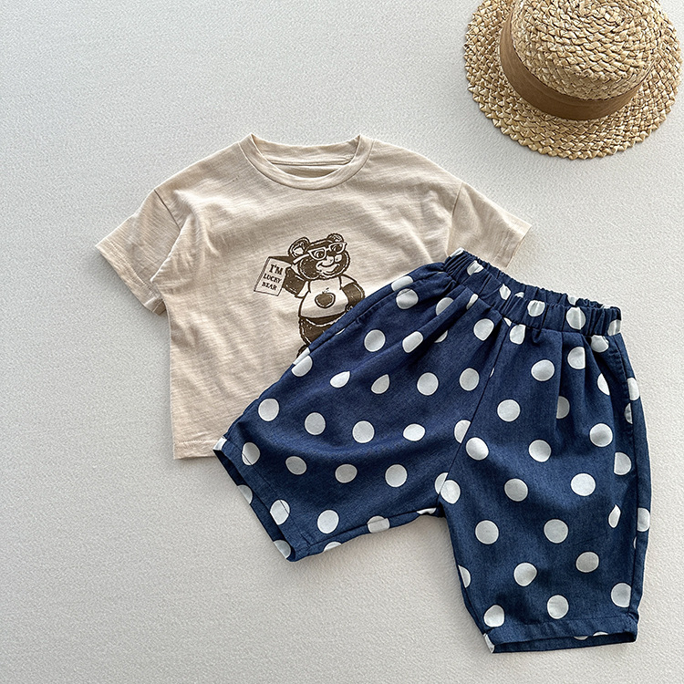 Baby & Kids Dots Denim Pants