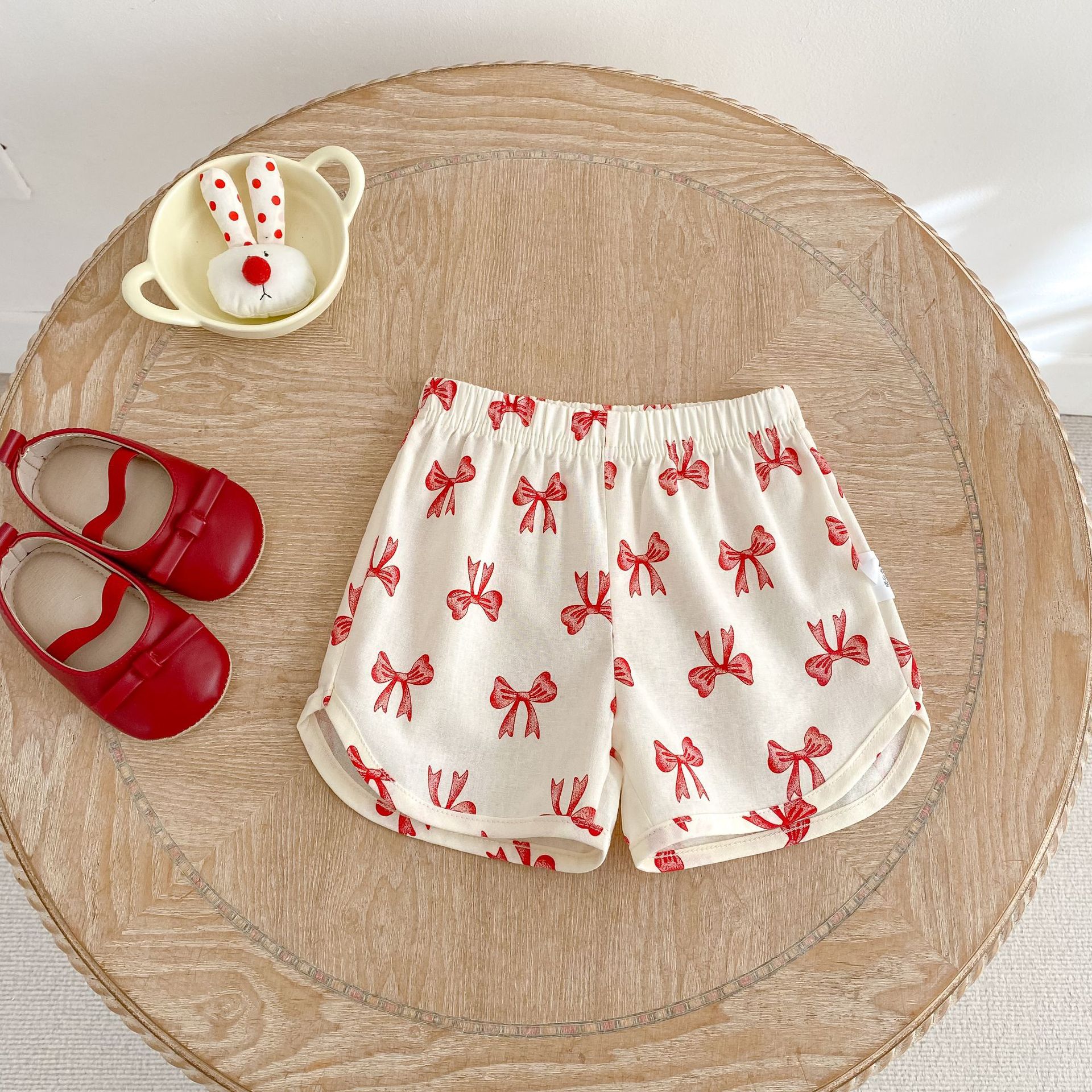 Baby Bow Tie Straps Top and Shorts Set