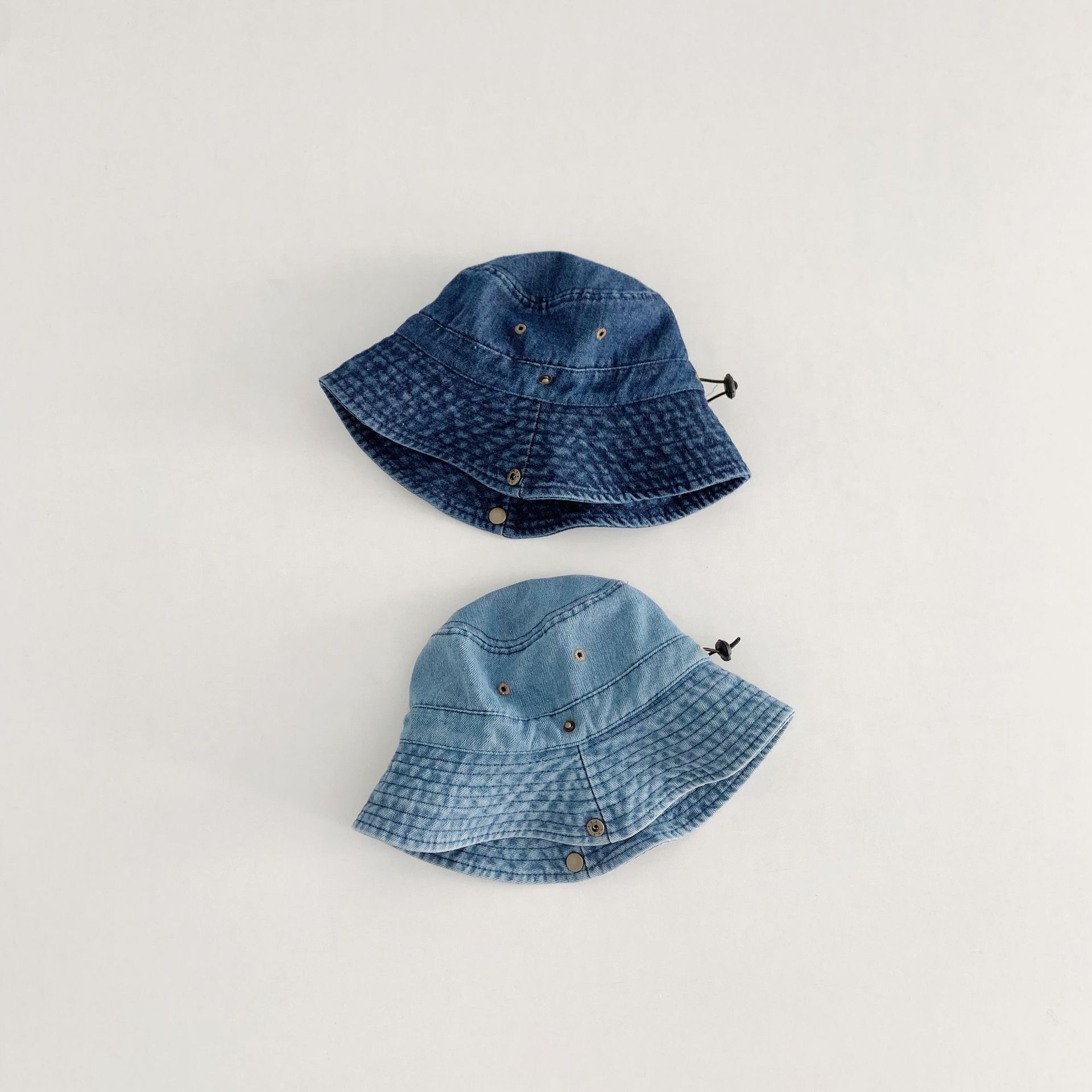Kids Turn-up Denim Bucket Hat