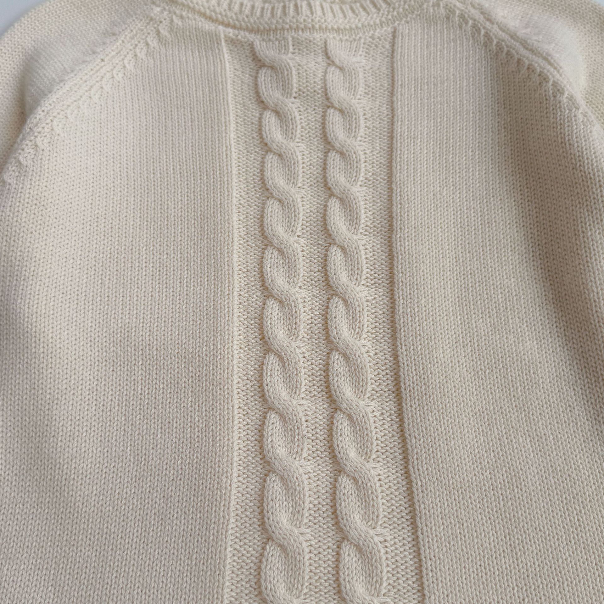 Baby Toddler Solid Color Ruffle Sweater