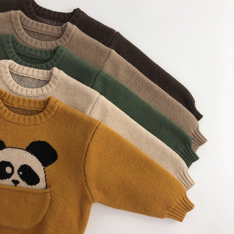 Kids Cartoon Animals Knitted Sweater