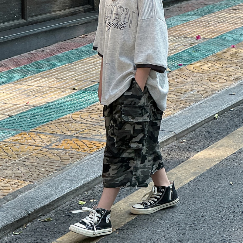 Baby Toddler Boys' Camouflage Workwear 5-Inch Pants