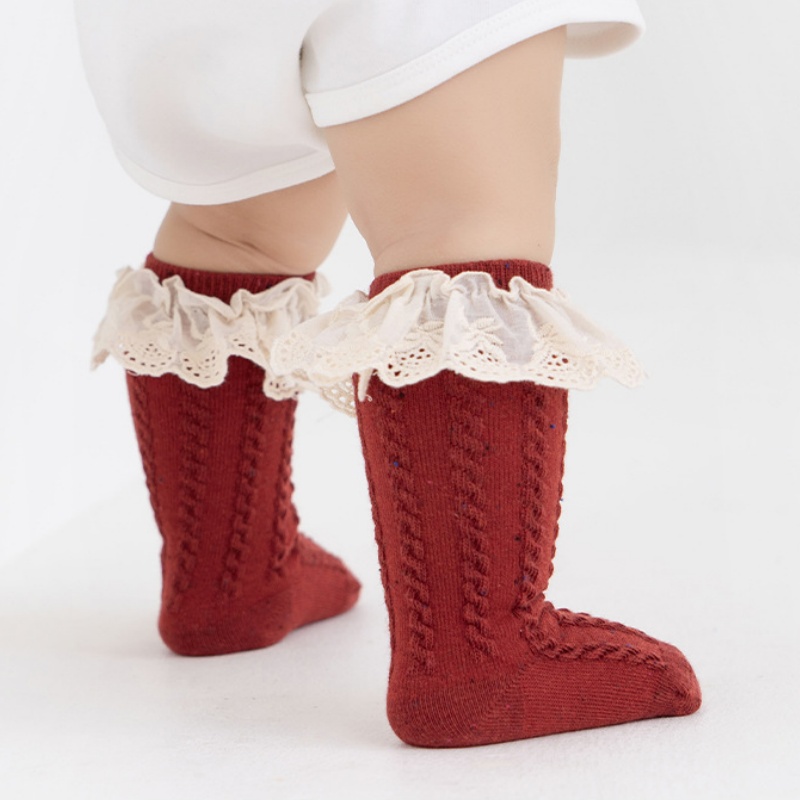 Baby Toddler Girls red princess socks