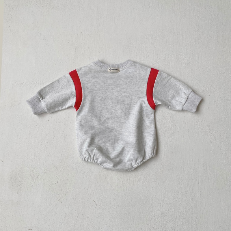 Baby Apple Print Triangle Romper