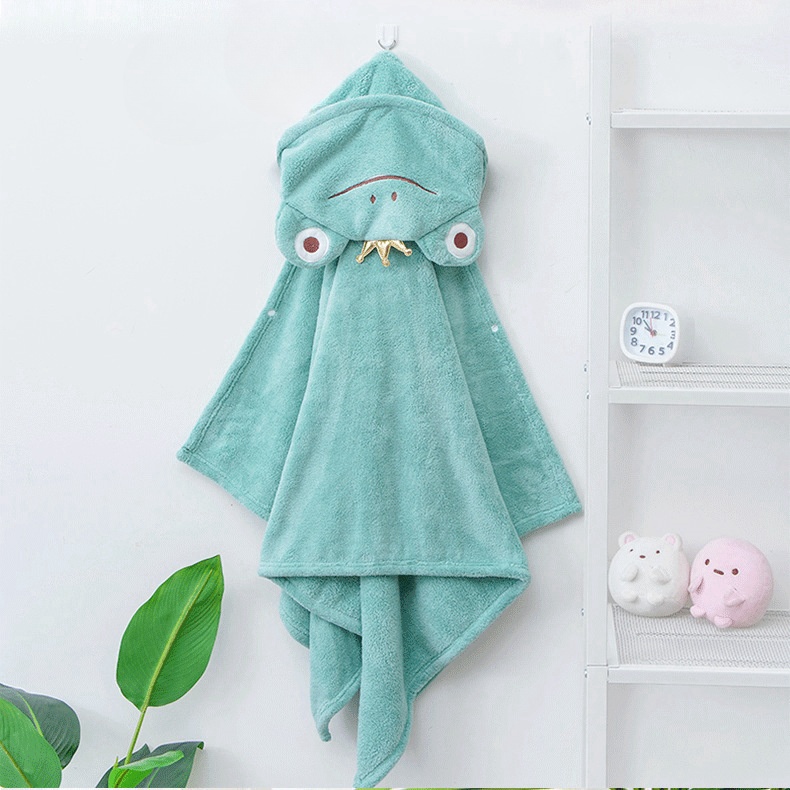 Baby Toddler Cartoon Bath Poncho