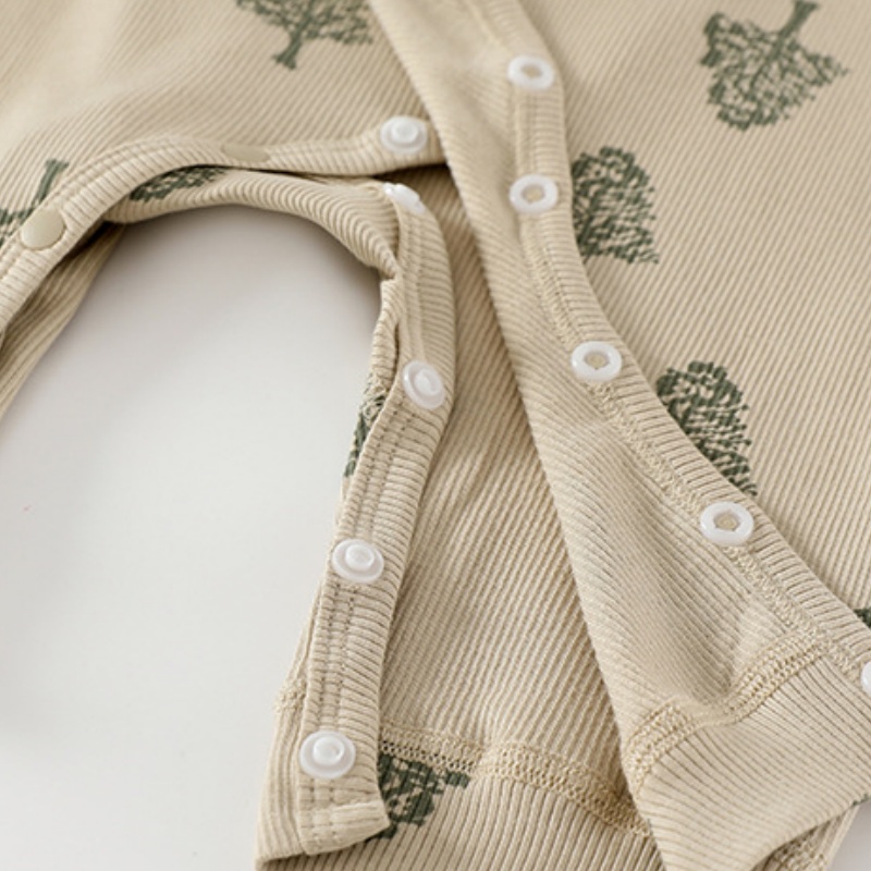 Baby Newborn Green Tree Lacing Romper