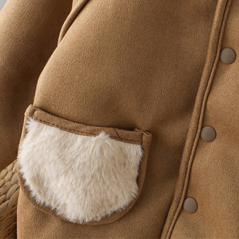 Baby Toddler Brown Padded Warm Outerwear