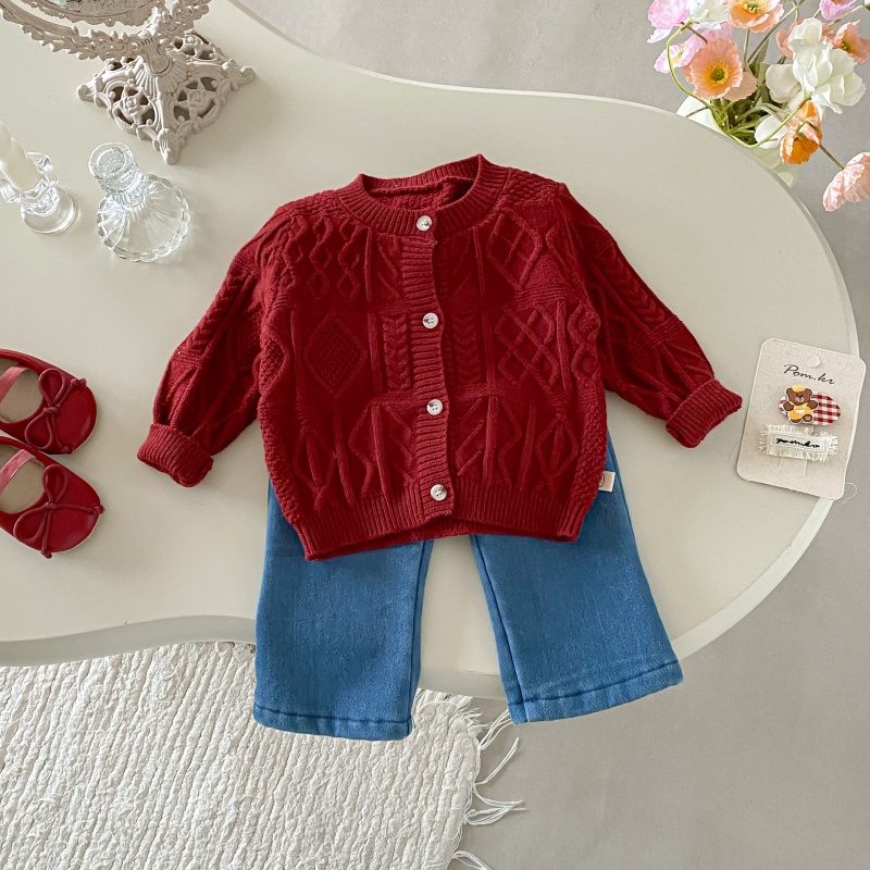 Baby Toddler Girls Bow Denim Pants