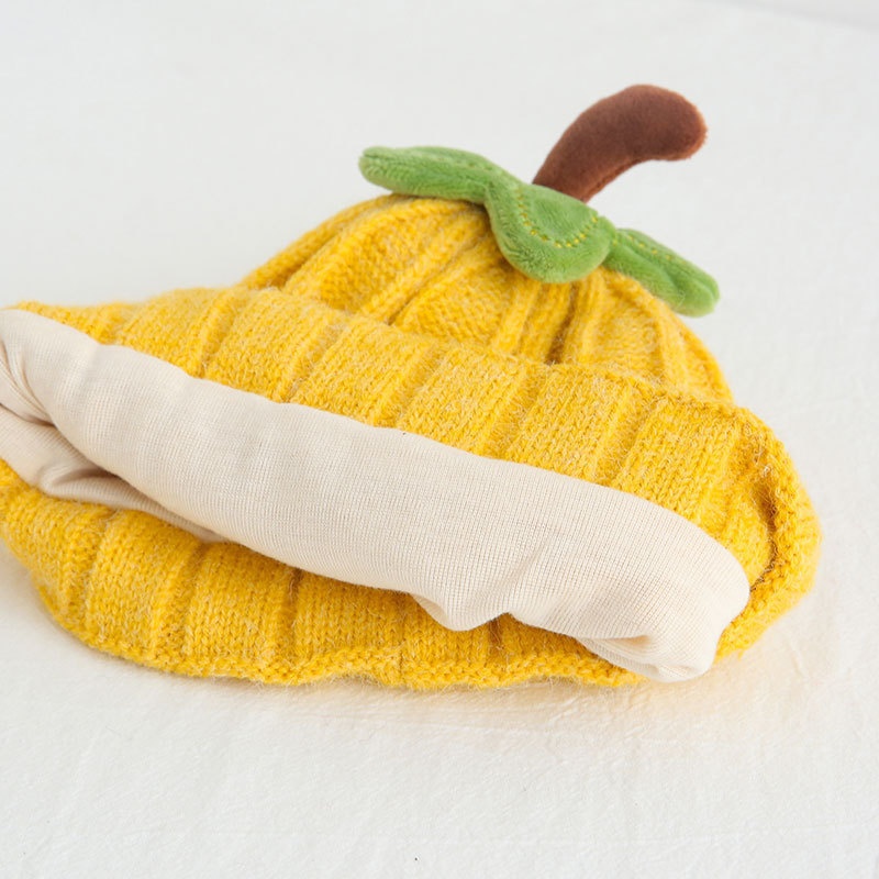 Baby Pumpkin Cartoon Knit Hat
