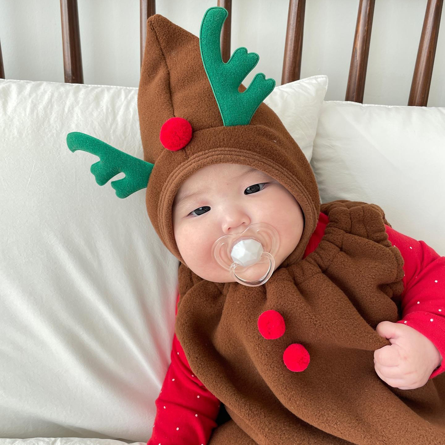 Baby Christmas Vest Hooded Romper