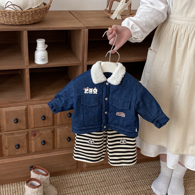Baby Toddler Fleece Denim Outerwear