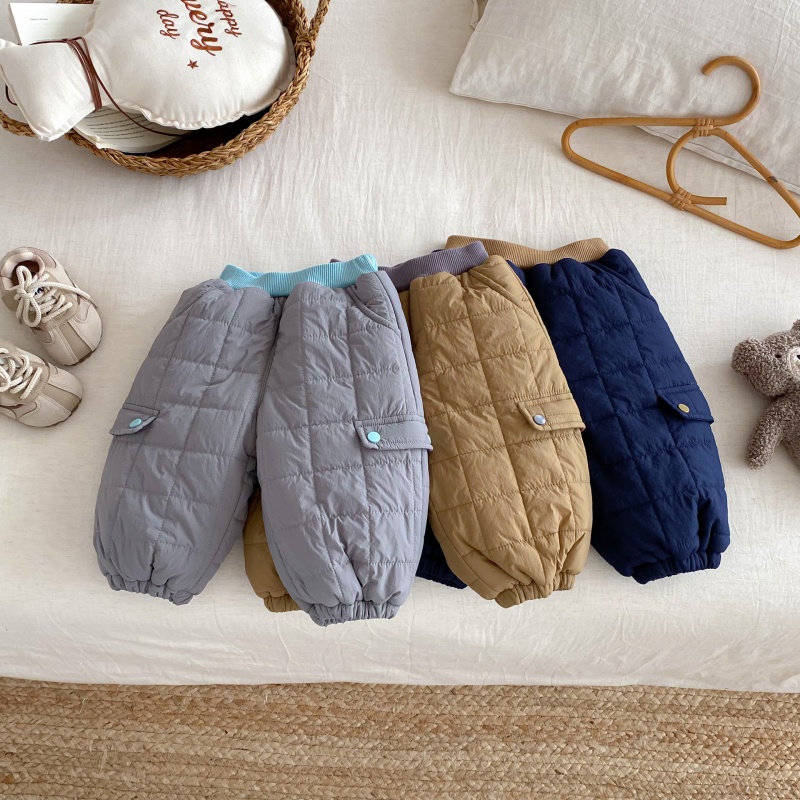Baby Kids' Fleece-Lined Thick Work Pants