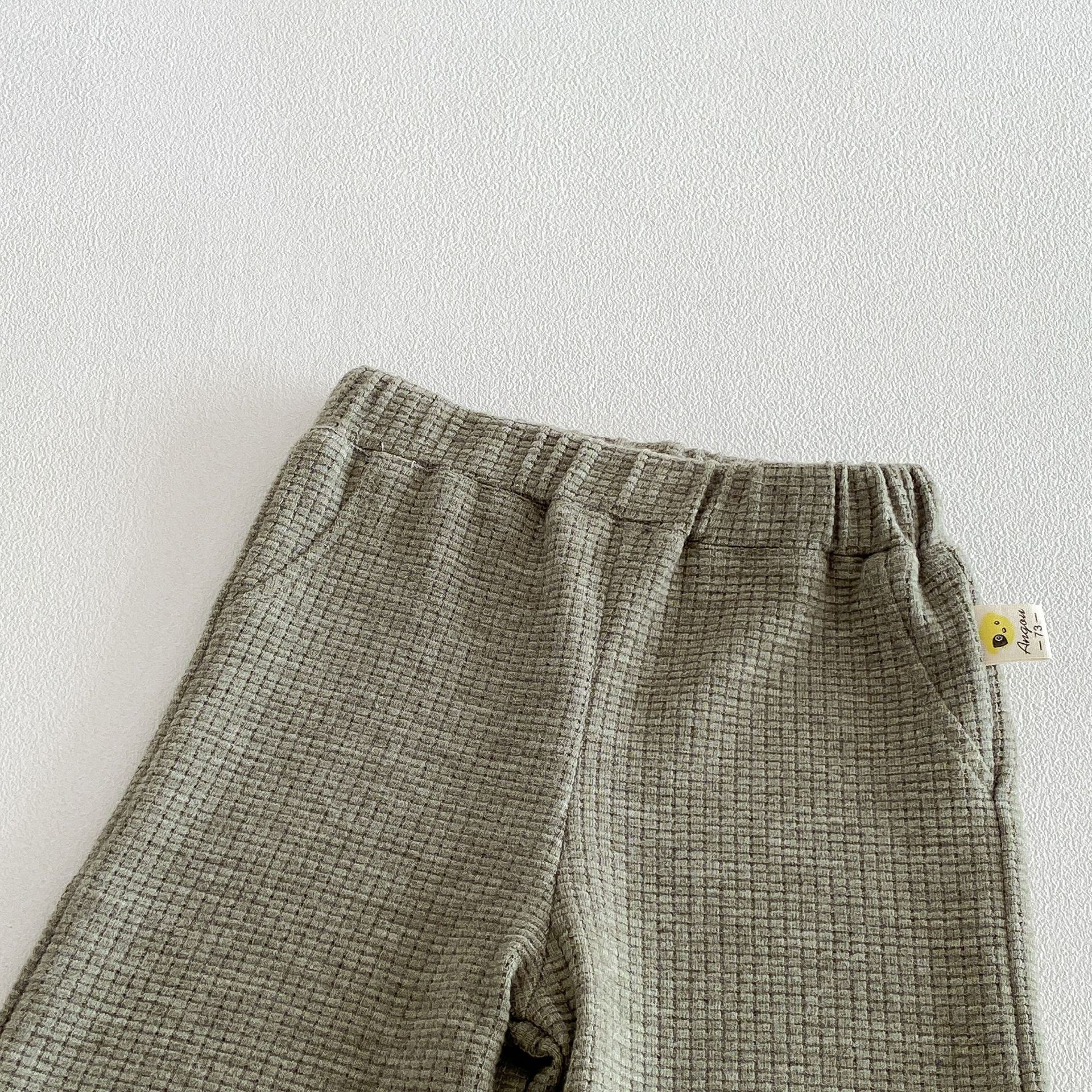 Baby Toddler Girl Solid Color Lace Tank Top & Pants/Top