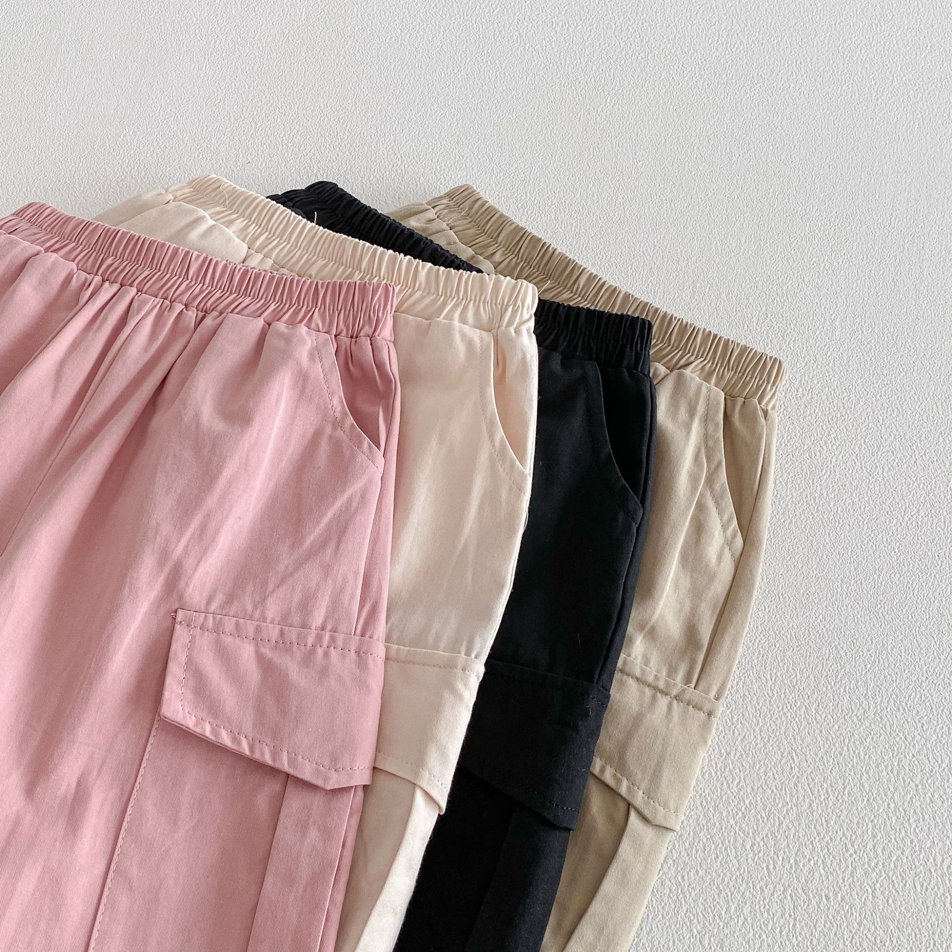Baby Toddler Solid Color Worker Loose Pants
