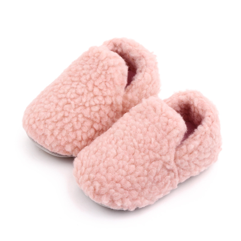 Baby Fleece Warm Solid Color Shoes