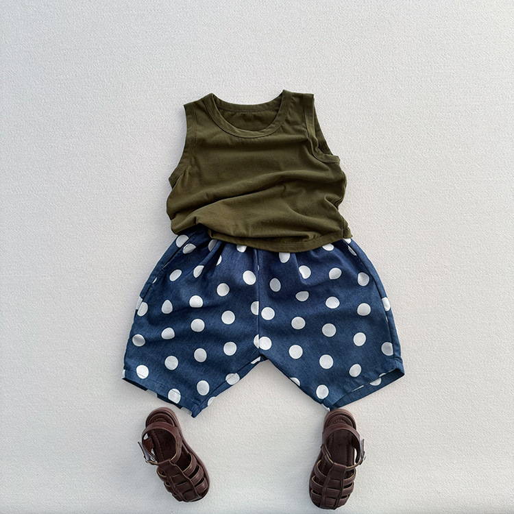 Baby & Kids Dots Denim Pants