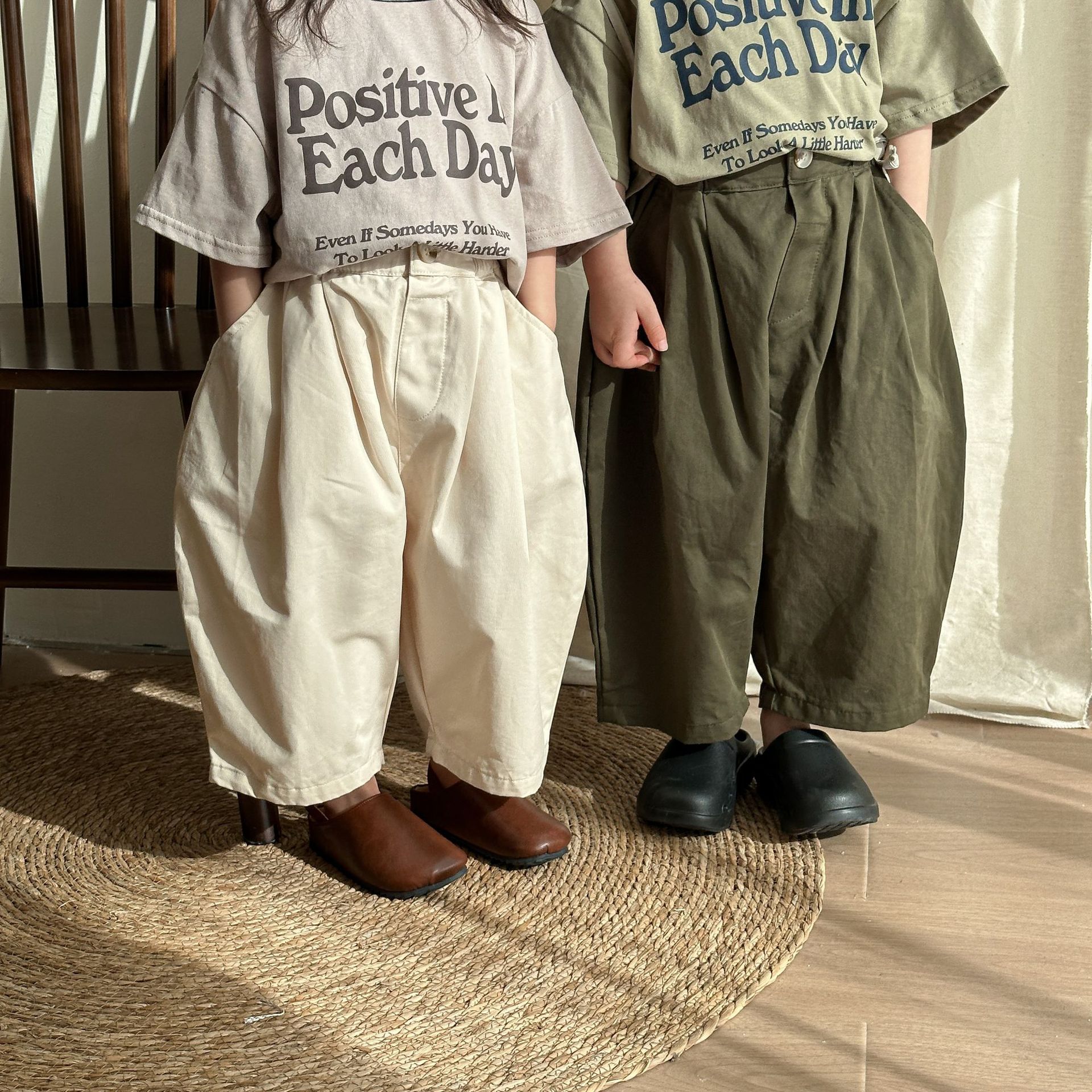 Baby & Kids Solid Color Casual Balloon Pants