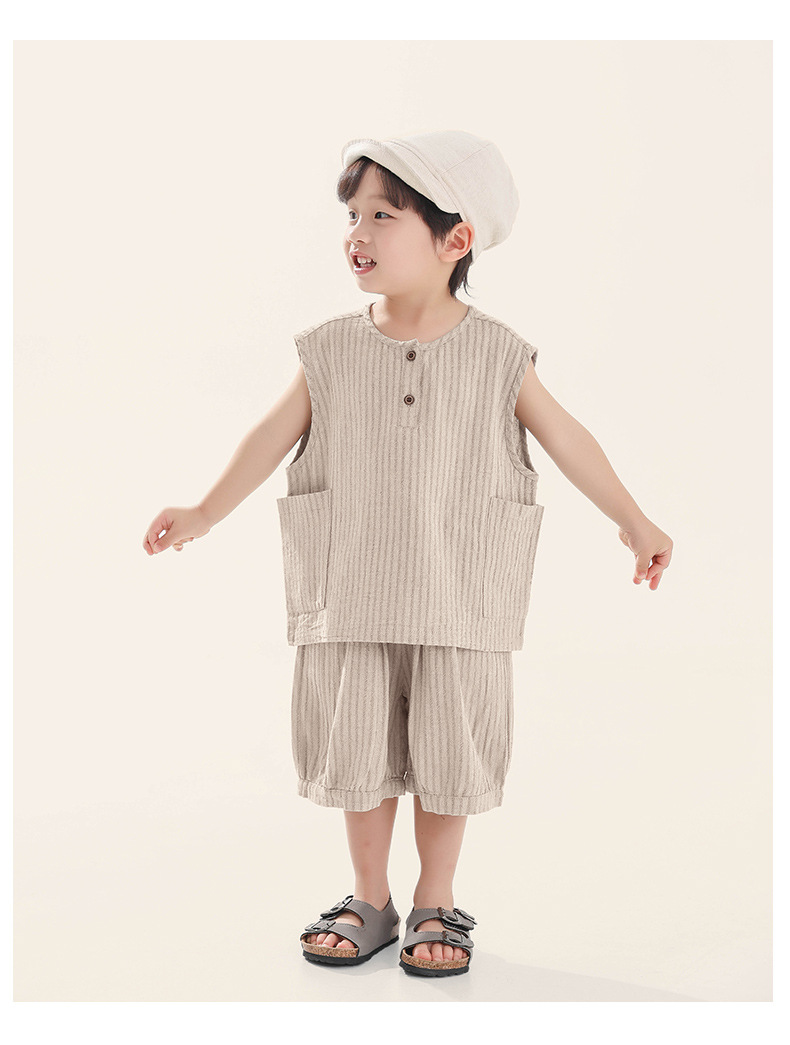 Toddler Striped Tank Top and Shorts Set