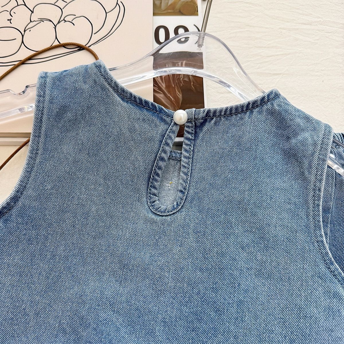 Baby& Kid Denim Vest Top and Pants Set