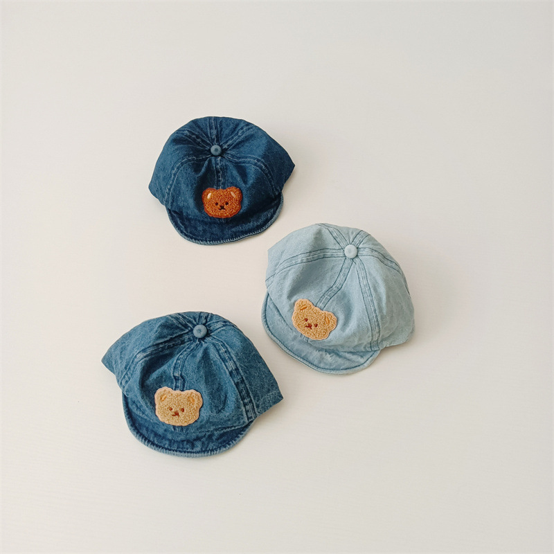 Baby Toddler Little Bear Short-Brimmed Baseball Hat