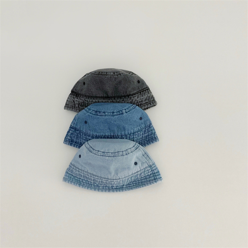 Baby Flat-Top Denim Bucket Hat