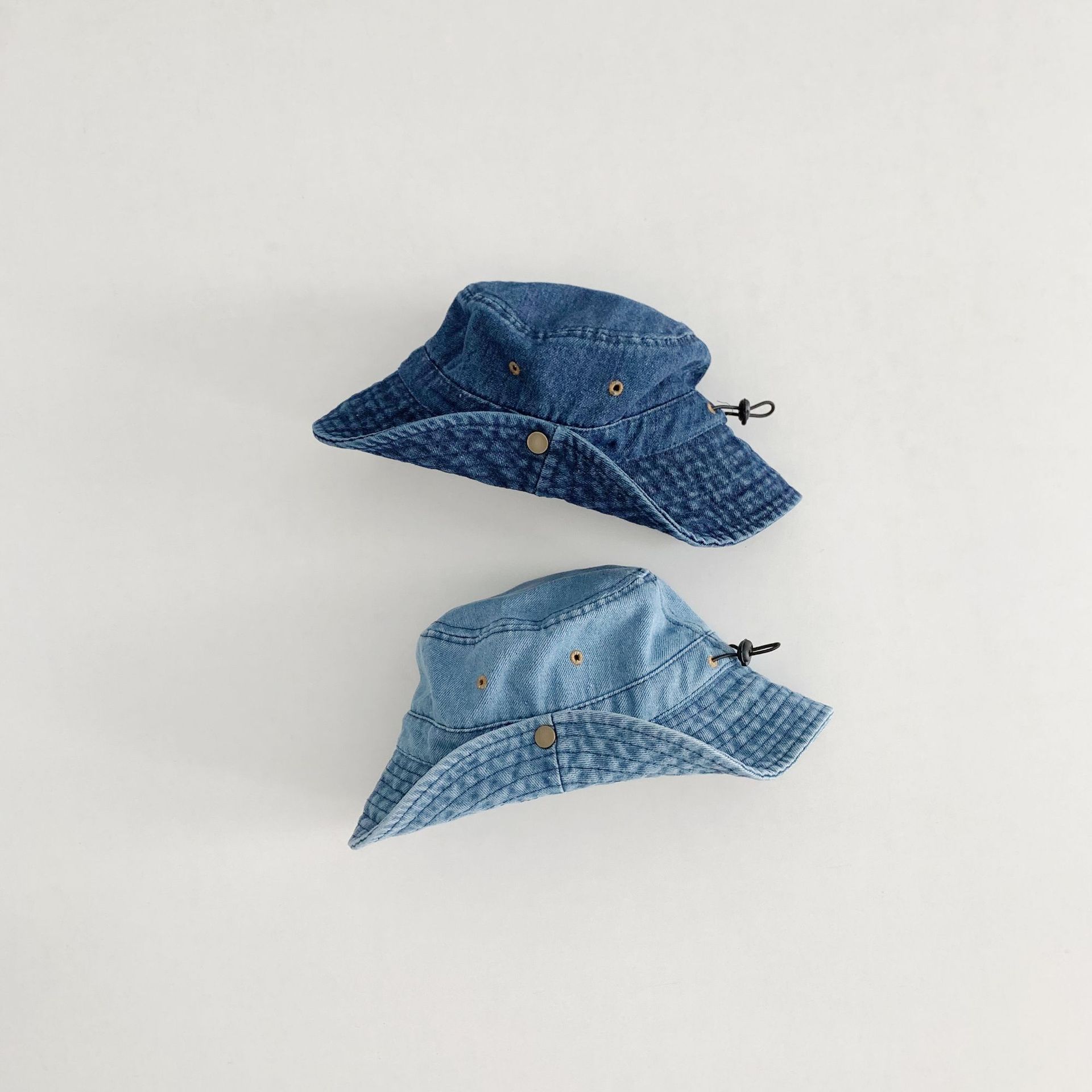 Kids Turn-up Denim Bucket Hat