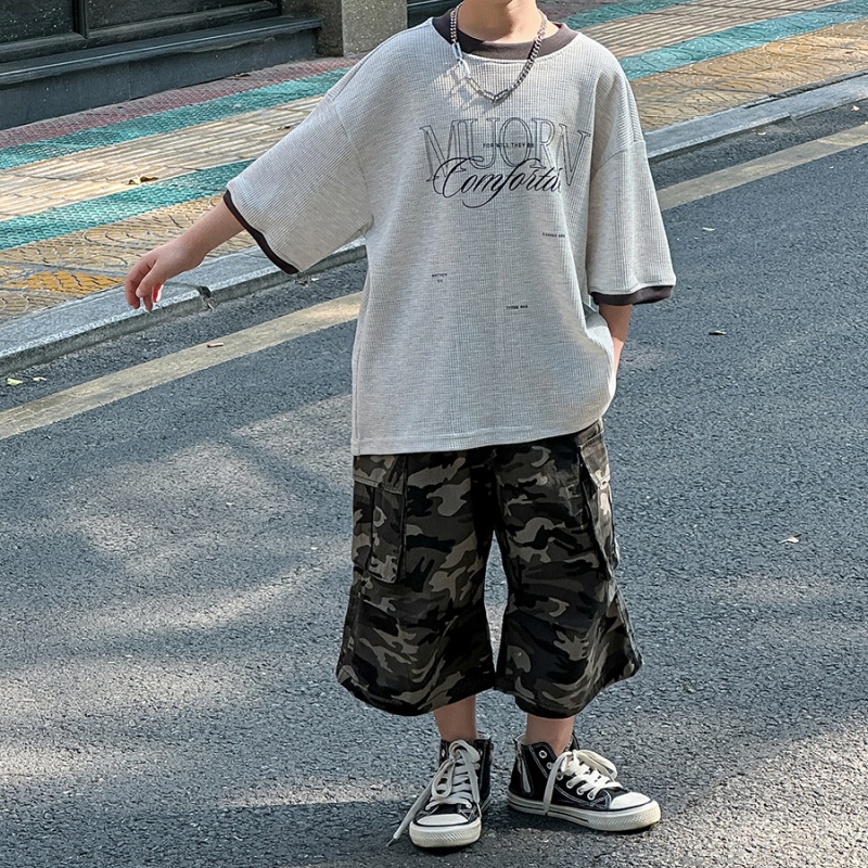 Baby Toddler Boys' Camouflage Workwear 5-Inch Pants