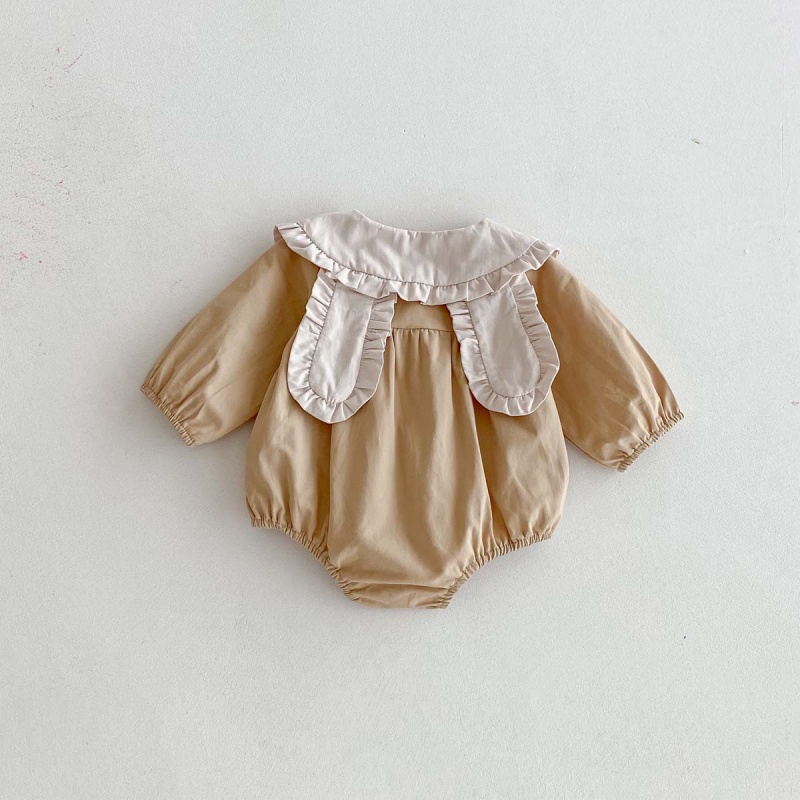 Baby Girl Rabbit Ear Collar Princess Dress