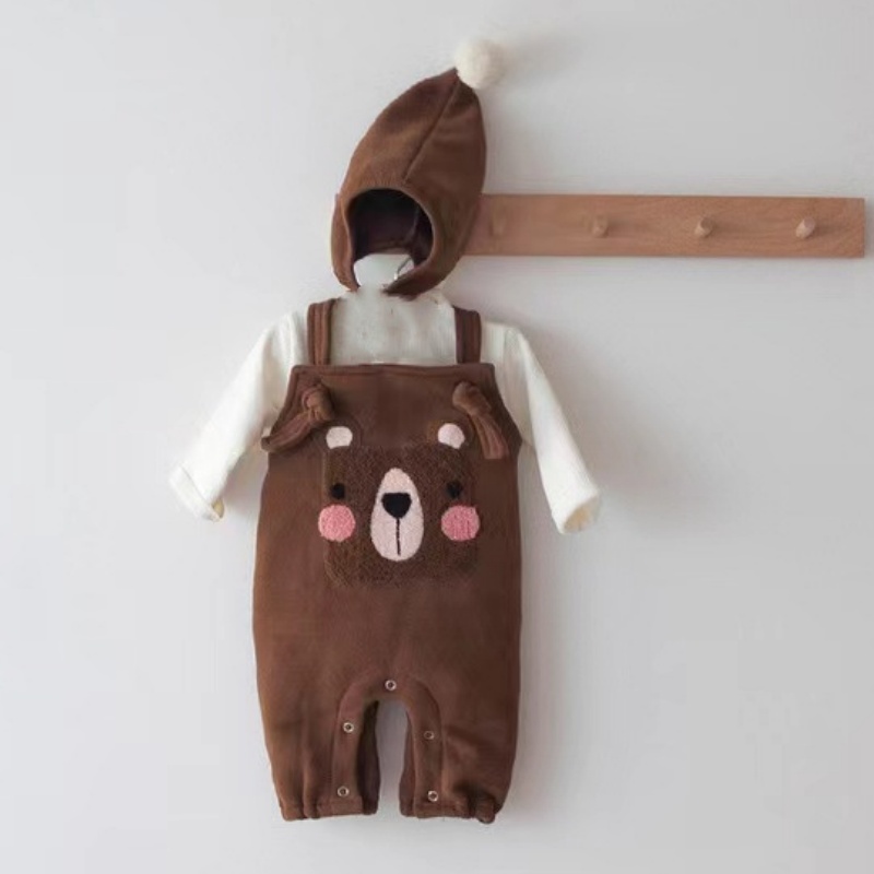 Baby Warm Cute Animal Overalls (sends hat)