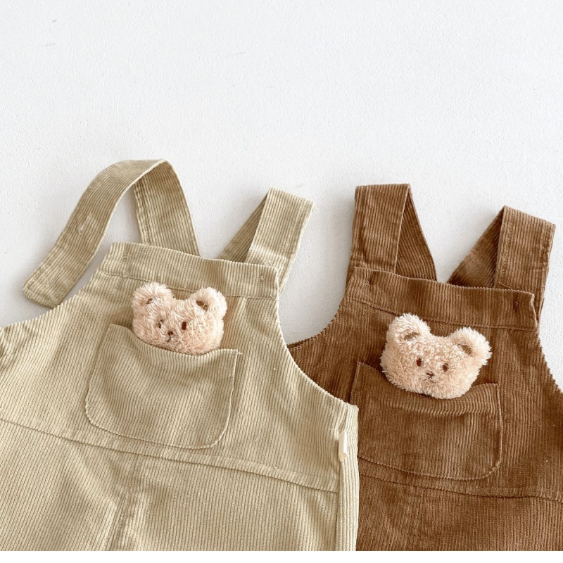 Baby Toddler Pocket Bear Overalls