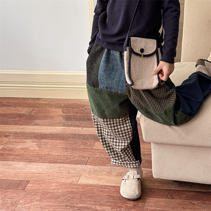 Toddler Boy Contrast Patch Harem Pants