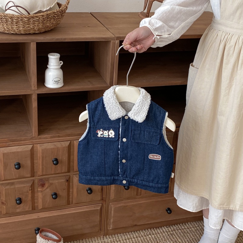 Baby Toddler Fleece Denim Outerwear