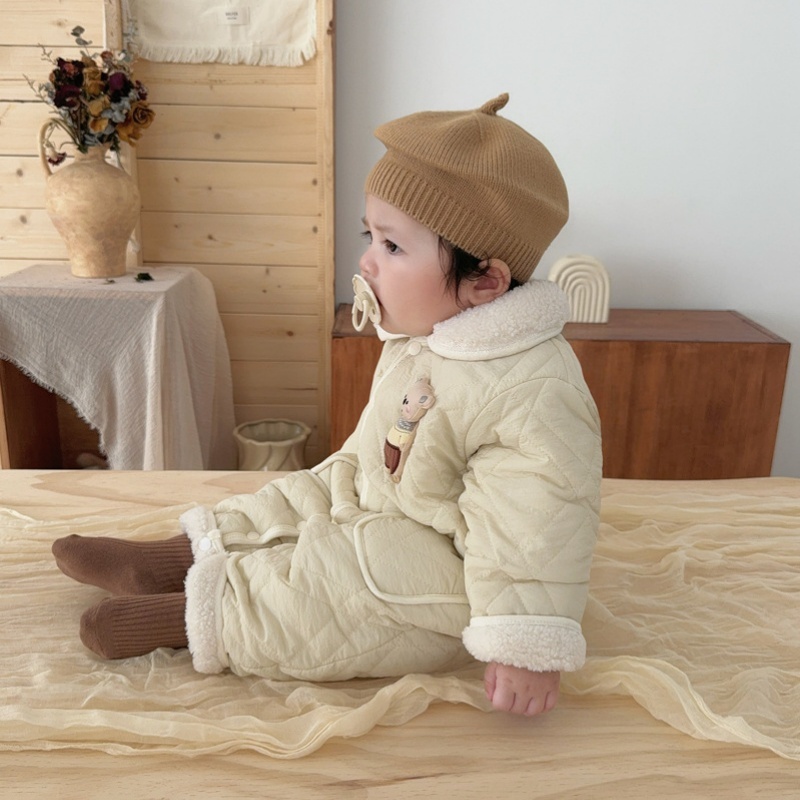 Baby and Toddler Pocket Bear Fleece Romper