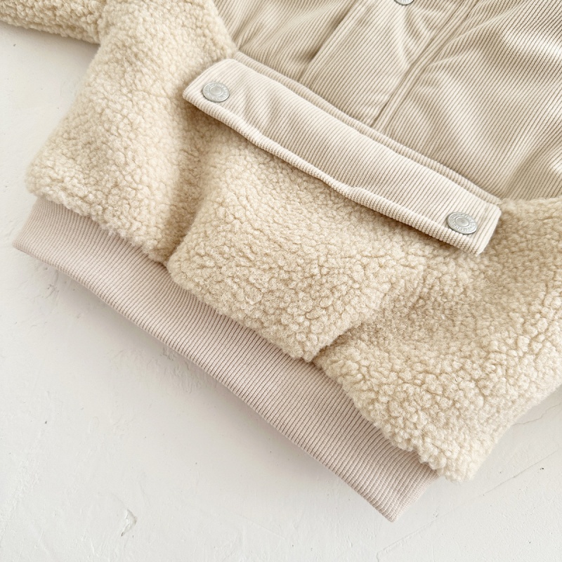 Baby Toddler Lambswool Patchwork Fleece Sweatshirt
