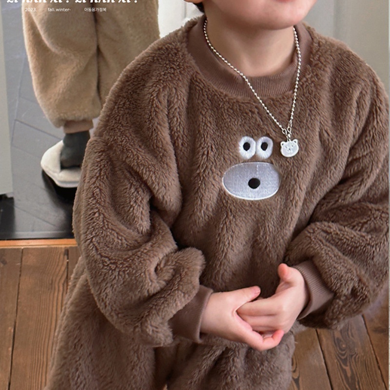 2-Piece Baby & Kids Fleece Bear Set