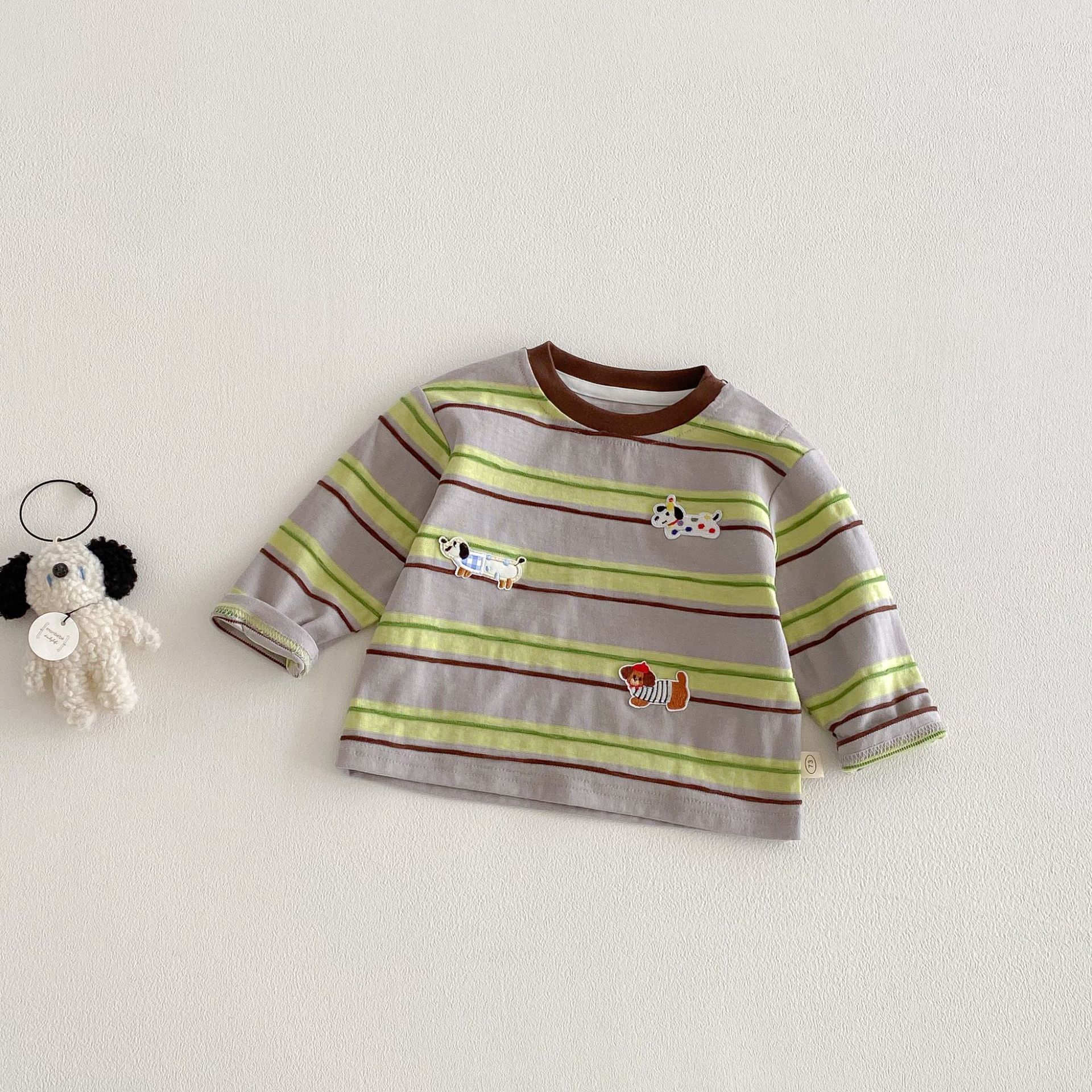 Baby Toddler Puppy Striped T-shirt