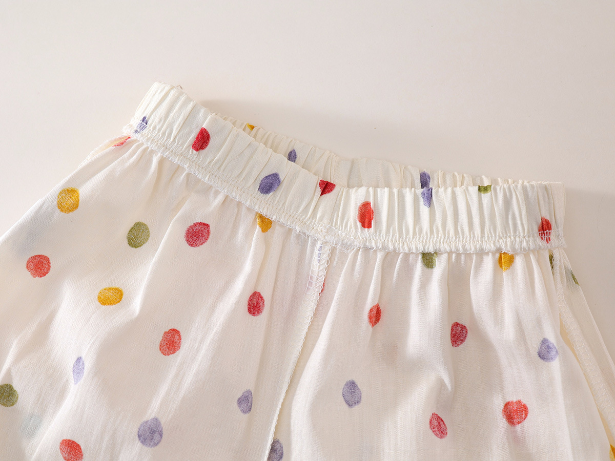 2-Piece Toddler Polka Dot Tank Top & Wide-Leg Pants Set