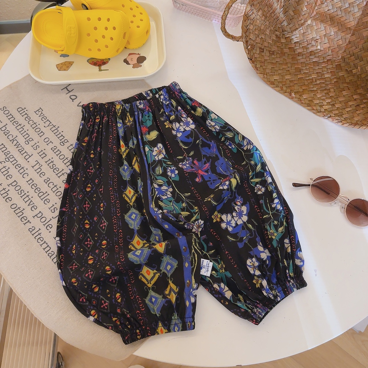 Kids Floral Print Harem Pants