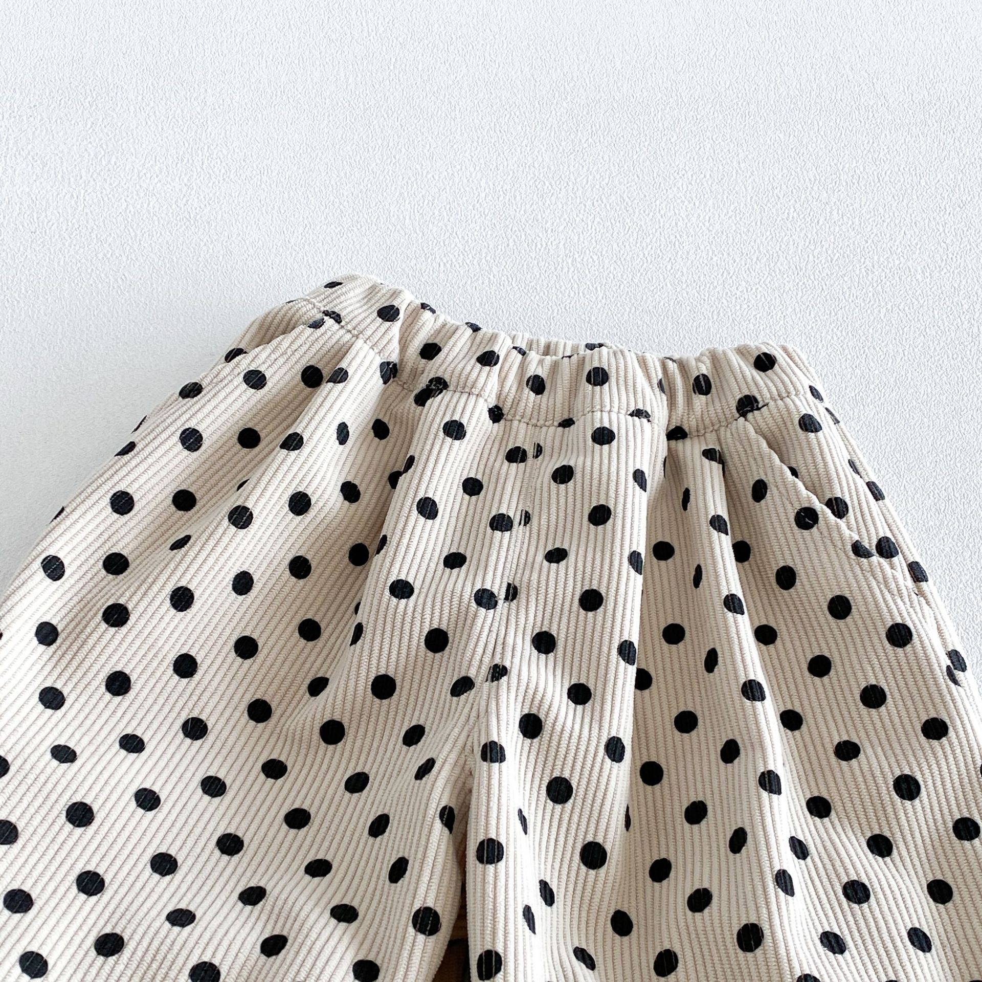 Kids Polka Dot Leopard Print Pants
