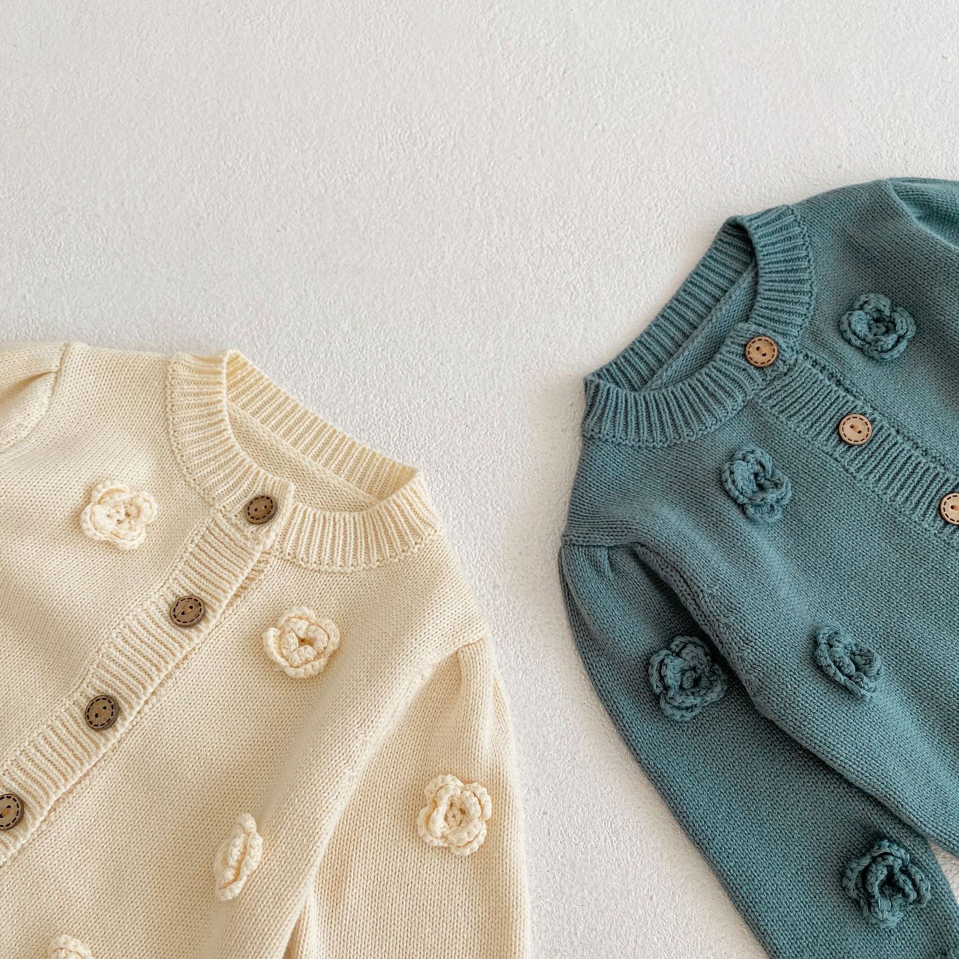 Baby Flowers Crew Neck Sweater