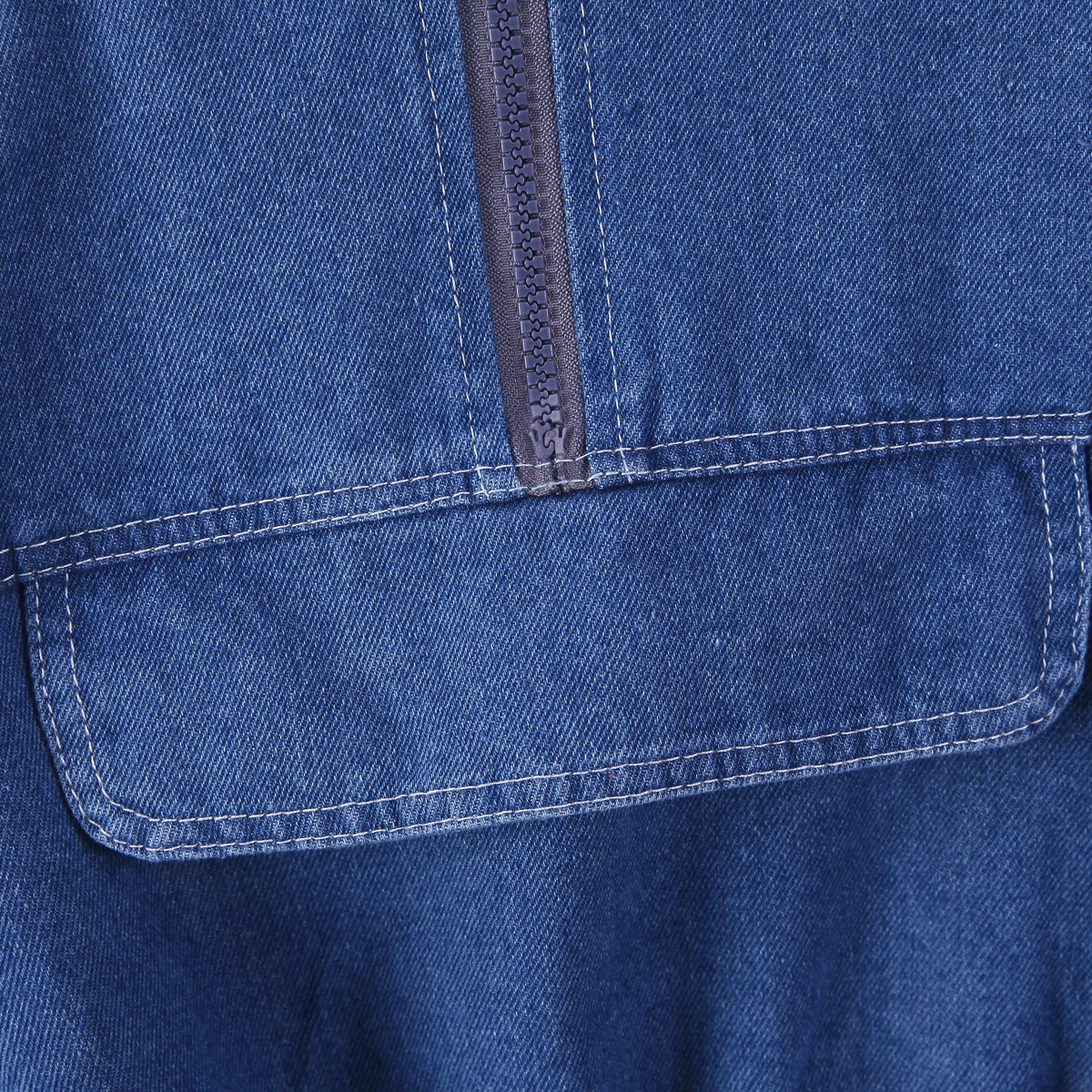 Toddler Zipper Denim 2-Piece Set