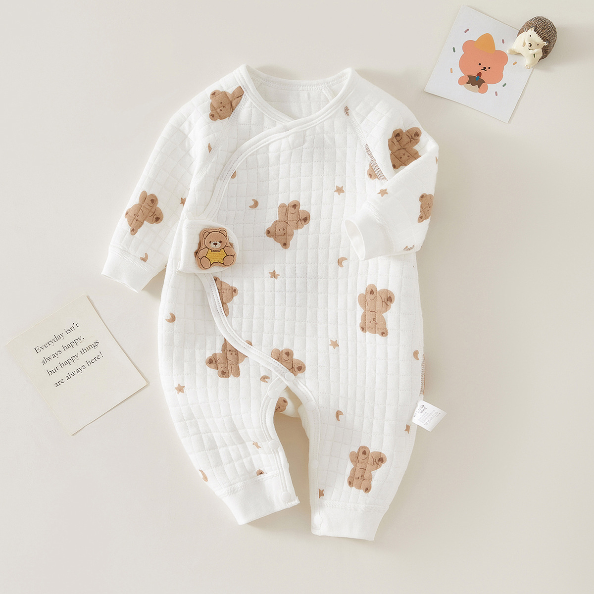 Baby Moon Bear Kimono Jumpsuit