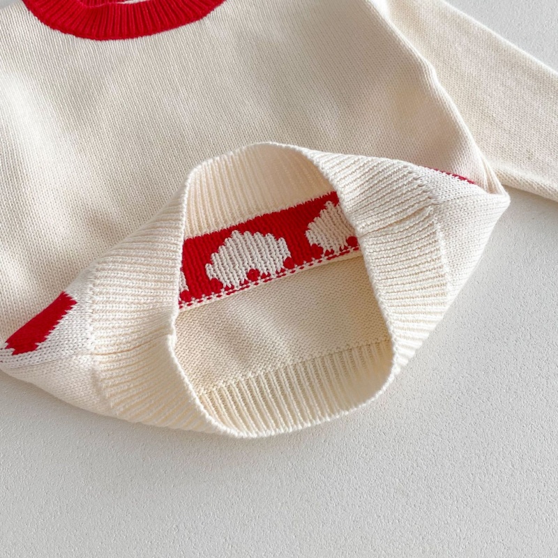 Baby Toddler Girls Heart-Print Color-Block Sweater