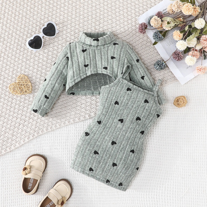 2-Piece Baby Toddler Girls Dress Set