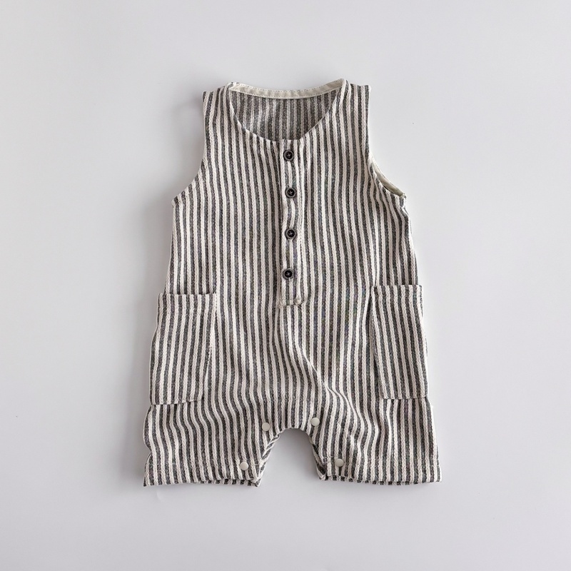 Baby Newborn Striped Sleeveless Romper